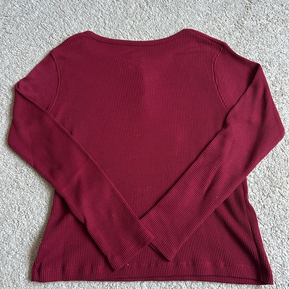 Umbro Maroon Ribbed Shirt - Picture 4 of 4